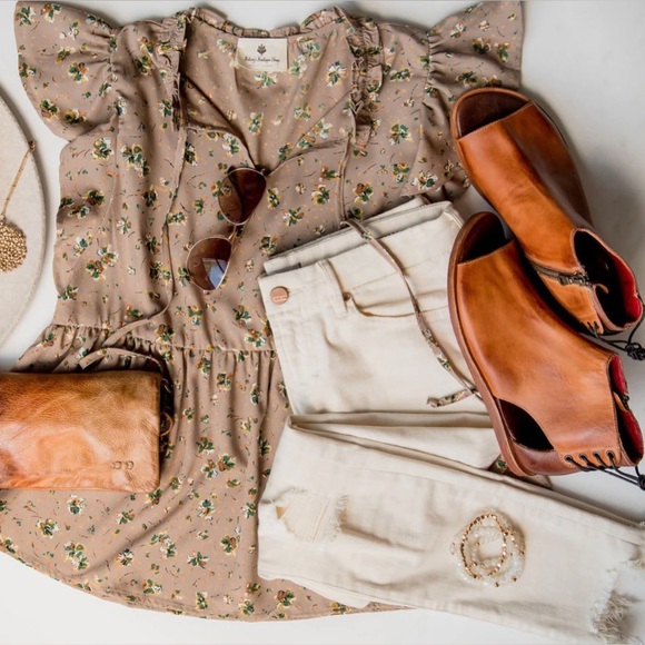 Bed Stu Zoraida Leather Sandals Pecan Almond Rustic - Picture 7 of 7